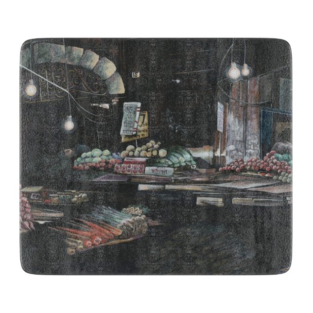 Erzeugnisse einer gequälten Ernte, Jerusalem Schneidebrett (Vorderseite)