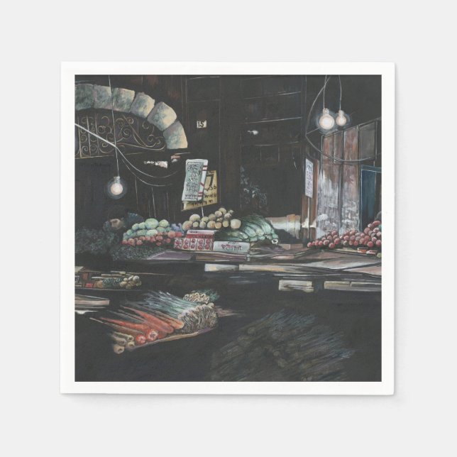 Erzeugnisse einer gequälten Ernte, Jerusalem Serviette (Vorderseite)