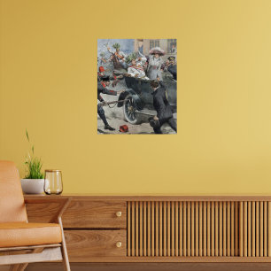 Erzherzog Franz Ferdinand von Gavrilo ermordet Poster