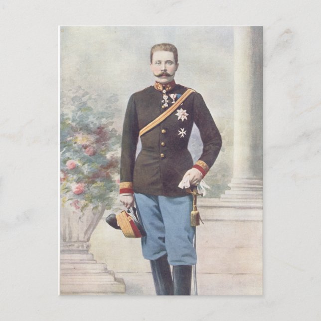 Erzherzog Franz Ferdinand von Österreich Postkarte (Vorderseite)