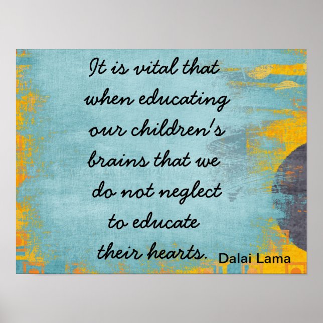 Erziehen Sie Ihre Herzen Poster (Vorne)