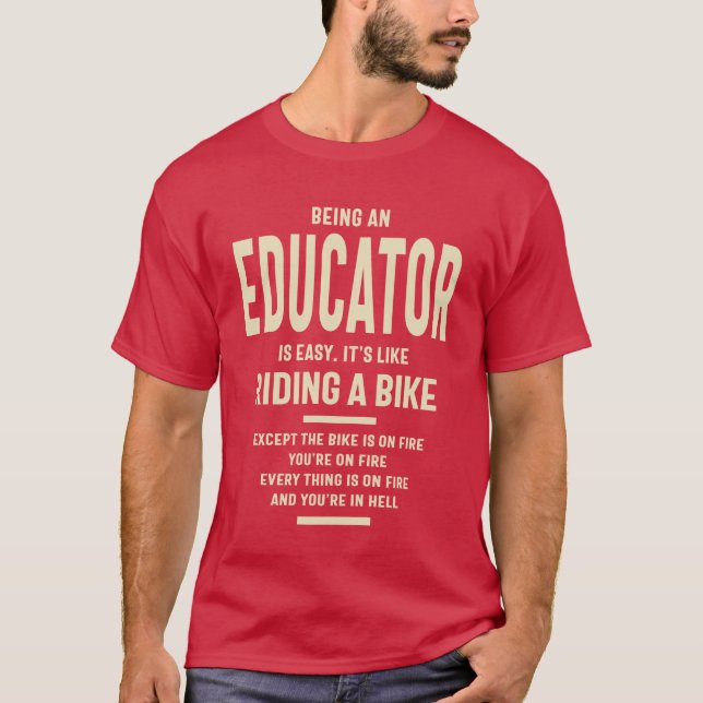 Erzieher Geschenk Funny Job Titel Beruf T-Shirt (Vorderseite)