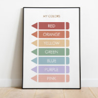Erzieherische My Colors | Homeschoikoposter