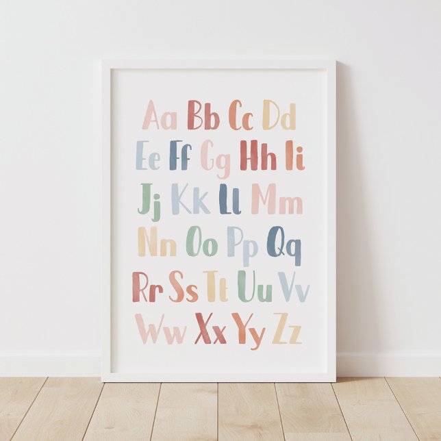 Erzieherische Regenbogenfarben Alphabet Poster (Von Creator hochgeladen)