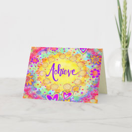 Erzielen Sie Spaß und Blumen Farbe Inspiration Tre Karte