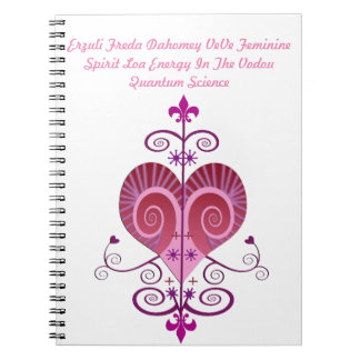 ERZULI FREDA DAHOMEY VEVE NOTEBOOK NOTIZBLOCK