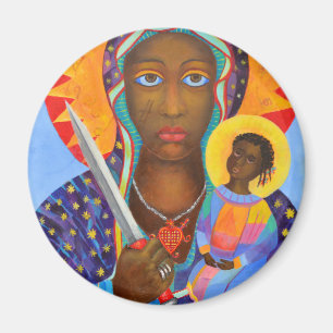 Erzulie Dantor Black Madonna Voodoo Magnet