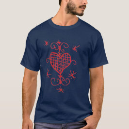 Erzulie Red Heart Veve Voodoo Hoodoo Liebe Sigil T-Shirt