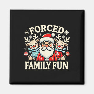 Erzwungene lustige Familie sarkastischer Weihnacht Magnet