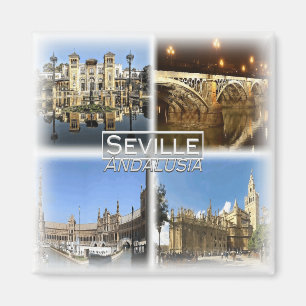 ES0124 Europa, Spanien, Andalusien, Sevilla, Kühls Magnet