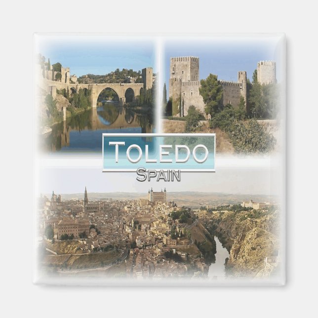 ES0133 Europa, Spanien, Toledo, Kühlschrank Magnet (Vorne)
