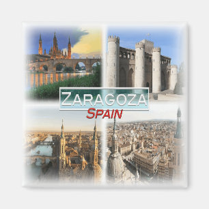 ES0145 Europa, Spanien, Zaragoza, Kühlschrank Magnet