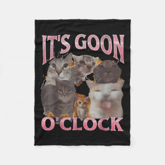 Es's Goon O'clock Funny Cat Ironic Meme Me Fleecedecke