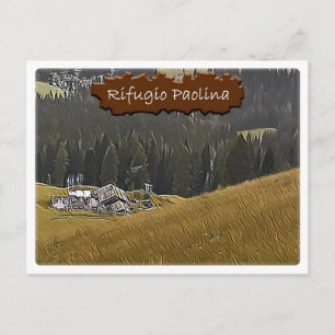 Es - Alphütte Paolina - Dolomiti - Postkarte