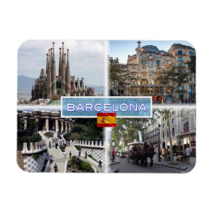 ES Barcelona - Sagrada Familia - Casa Batllo Magnet
