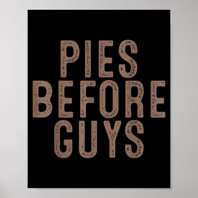 Es Before Guys Funny Thanksgiving Dinner Women Men Poster (Vorne)