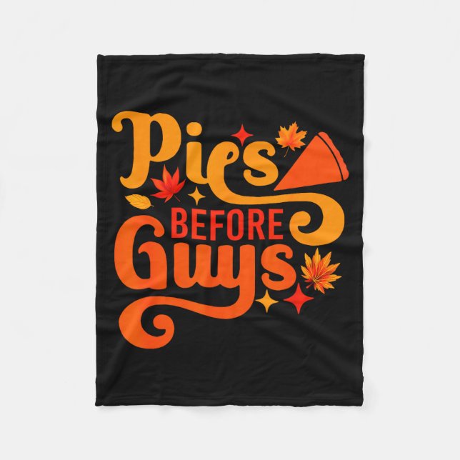 Es Before Guys Shirt Funny Thanksgiving Women Girl Fleecedecke (Vorderseite)