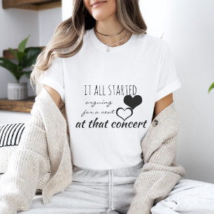 Es begann alles für einen Sitzplatz-T - Shirt zu a