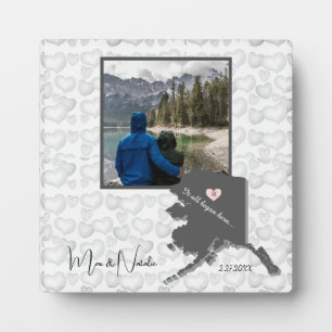 Es begann alles hier Alaska, Foto individualisiere Fotoplatte