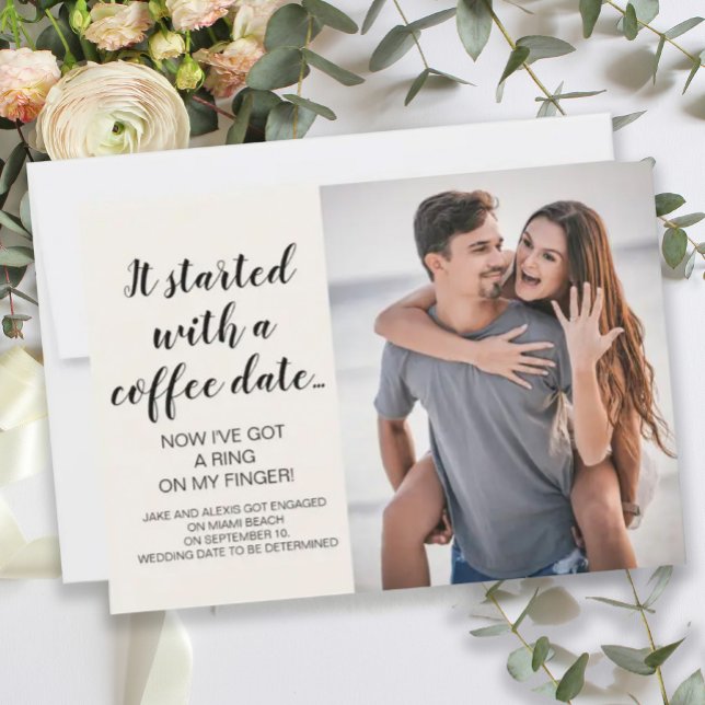 Es begann mit der Ankündigung von Verlobung Foto (Von Creator hochgeladen)