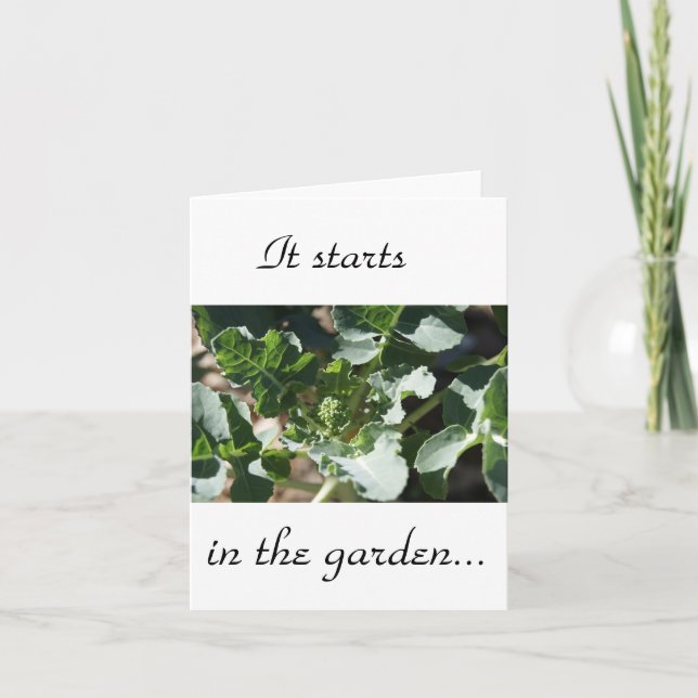 Es beginnt im Garten Karte (Vorderseite)