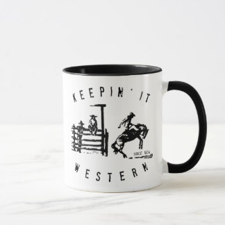 Es behalten Cowboy-Tasse des Western-| Tasse