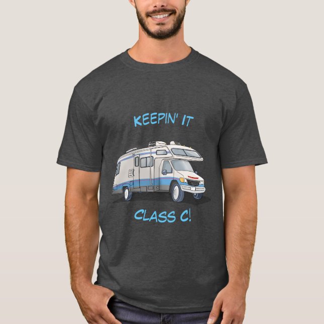 Es behalten Kaffee-Tasse der Klassen-C Motorhome T-Shirt (Vorderseite)