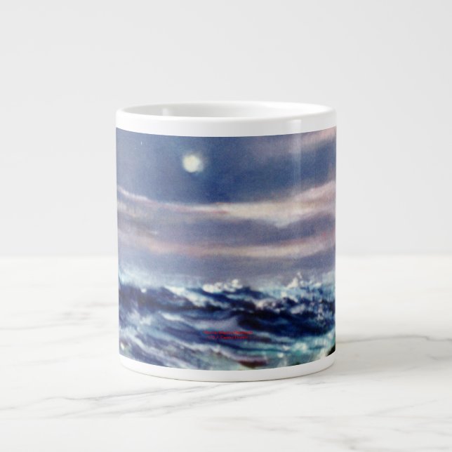 Es bemannt/bemannt/Seascape Jumbo-Tasse (Vorderseite)