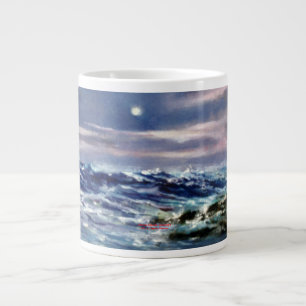 Es bemannt/bemannt/Seascape Jumbo-Tasse