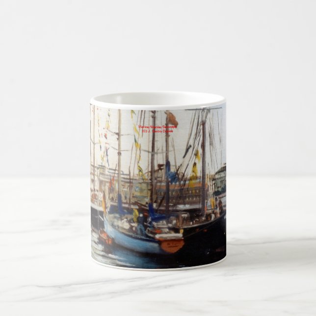 Es bemannt/bemannt/Seascape Kaffeetasse (Mittel)