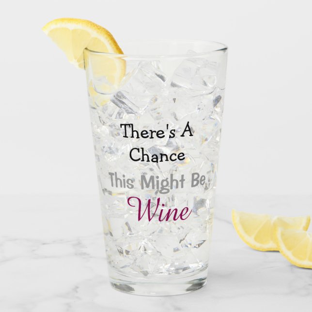 Es besteht die Möglichkeit, dass dies Wein sein kö Glas (Vorderseite Ice)