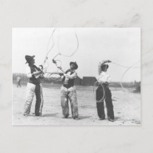 Es bleiben drei Männer. Postkarte