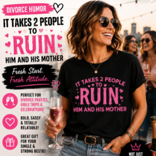 Es braucht 2 Personen, um ihn und seine Mutter zu T-Shirt