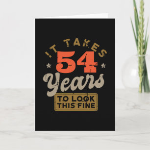 Es braucht 54 Jahre, um so eine feine Grußkarte au Karte