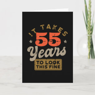 Es braucht 55 Jahre, um so eine feine Grußkarte au Karte