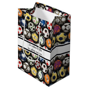 Es braucht Balls, um Fußball zu spielen Mittlere Geschenktüte