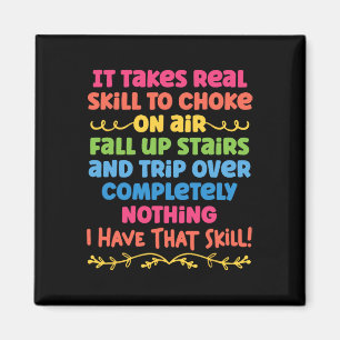 Es braucht echte Fähigkeiten, auf Luftfalltreppen  Magnet