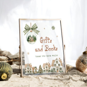 Es braucht ein Baby-Duschgeschenk und Bücher Poster