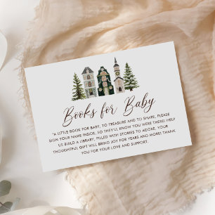Es braucht ein Dorf Baby Shower Bücher fürs Baby Begleitkarte