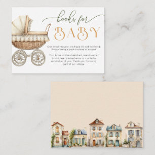 Es braucht ein Dorf Baby Shower – Cottage Village Begleitkarte