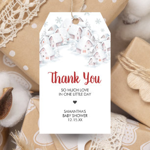 Es braucht ein Dorf Baby Shower Favor Tags Geschenkanhänger