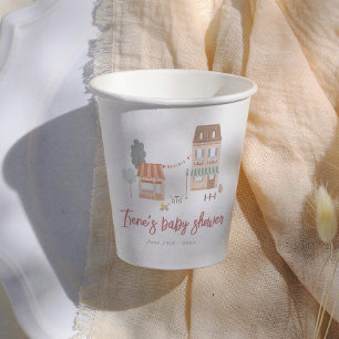 Es braucht ein Dorf geschlechtsneutrale Babyparty Pappbecher