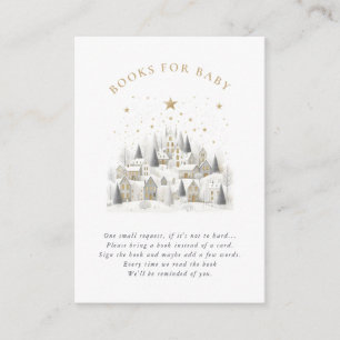 Es braucht ein Dorf Schnee Whimsical Baby Shower Begleitkarte