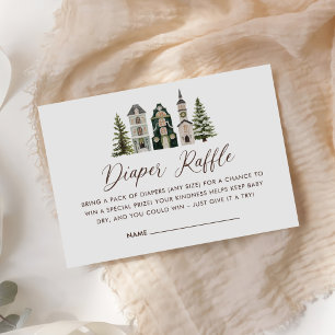 Es braucht ein Dorf Weihnachten Baby Shower Begleitkarte