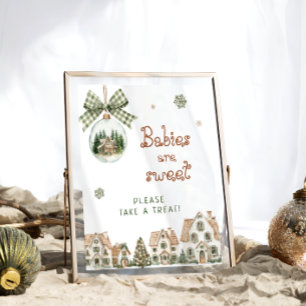 Es braucht ein Dorf Weihnachten Babys sind süß Poster