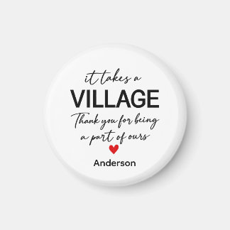 Es braucht ein Dorf Weihnachtsbaumschmuck, Danke G Magnet