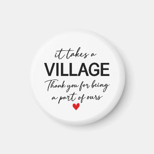 Es braucht ein Dorf Weihnachtsbaumschmuck, Danke G Magnet