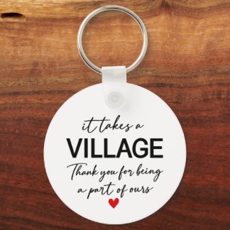 Es braucht ein Dorf Weihnachtsbaumschmuck, Danke G Schlüsselanhänger