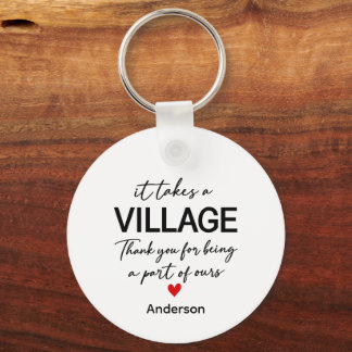 Es braucht ein Dorf Weihnachtsbaumschmuck, Dankesc Schlüsselanhänger
