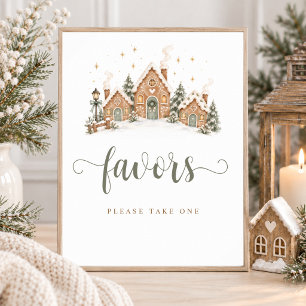 Es braucht ein Dorf Winter-Baby-Shower-Geschenke-S Poster